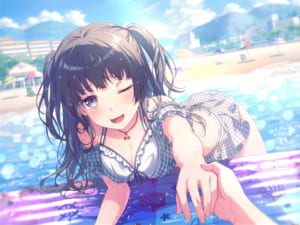【バンドリ！ガルパ】「★5[潮風と太陽]白金燐子」のステータス、スキル、イラスト画像