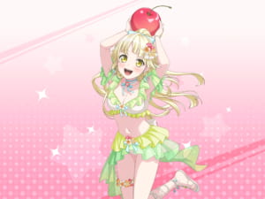 【バンドリ！ガルパ】「★2[リゾートスタイル]弦巻こころ」のステータス、スキル、イラスト画像