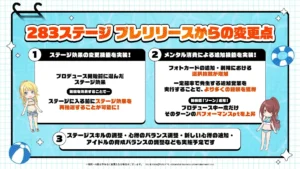 【シャニマス】プレリリースからの変更点で283ステージがより遊びやすくなる？